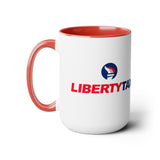 Two-Tone Coffee Mugs, 15oz