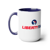 Two-Tone Coffee Mugs, 15oz
