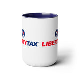Two-Tone Coffee Mugs, 15oz