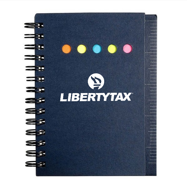Liberty Eco-Friendly Sticky Book with Ruler (150)