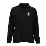 Women's Vansport Omega Long Sleeve Solid Mesh Tech Polo