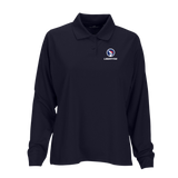 Women's Vansport Omega Long Sleeve Solid Mesh Tech Polo