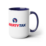 Two-Tone Coffee Mugs, 15oz