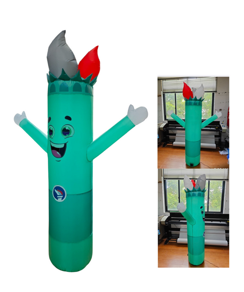 6 Ft Inflatable Torchie Tube Dude with internal lights