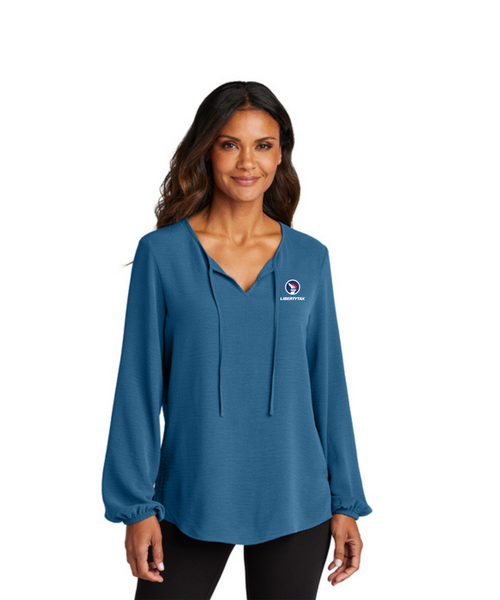 Flowy Women's Textured Blouse