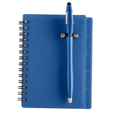 Translucent Plastic Spiral Journal includes logo on front with Pen