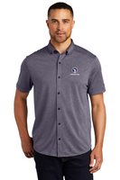 OGIO Men's Navy Heather Gravitate Full-Button Polo