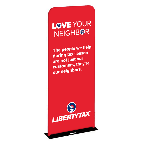 Love Your Neighbor Stand Up Banner