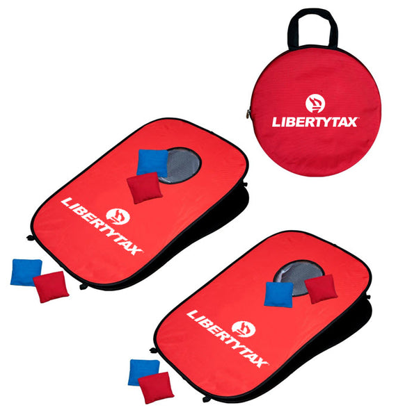 Portable Pop-Up Cornhole Set