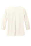 Women's Stretch Crepe 3/4-Sleeve Blouse
