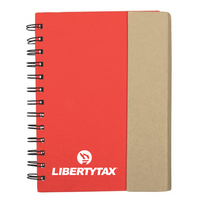 Liberty Eco-Recycled Journal with Sticky Notes, Flags & Pen