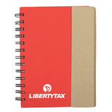 Liberty Eco-Recycled Journal with Sticky Notes, Flags & Pen