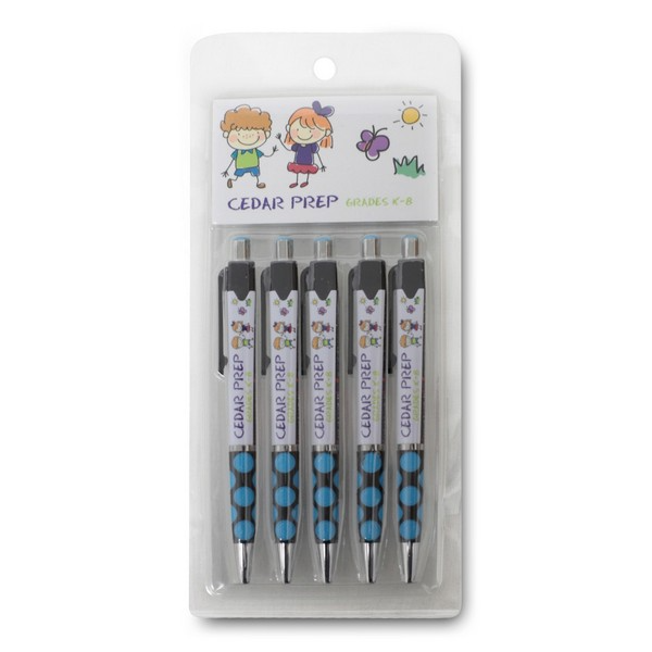Liberty 5-Pack Pen Set with PVC Clamshell Case