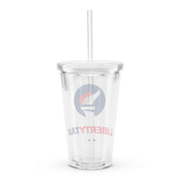 Clear plastic tumbler