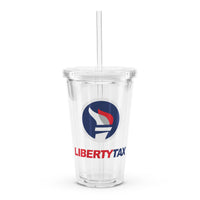 Clear plastic tumbler