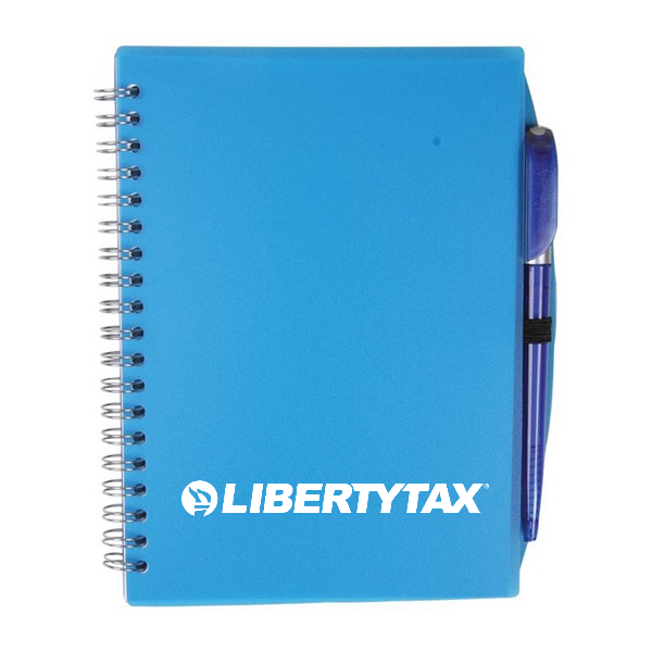 Liberty Color-Pro Spiral Notebook with Pen