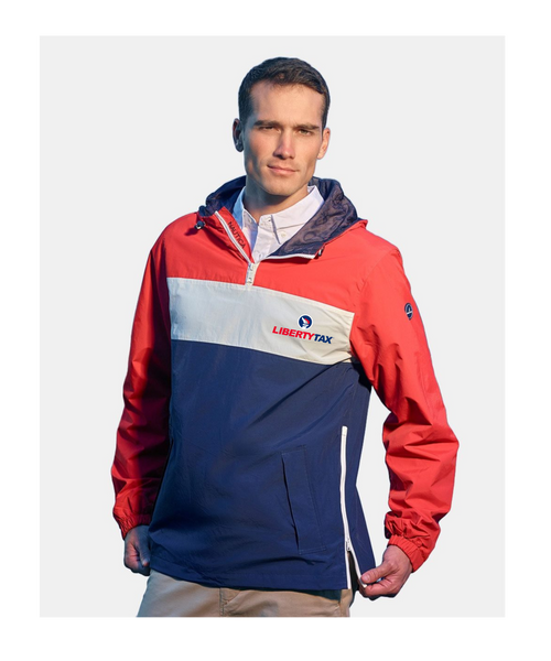 Nautica Unisex Windward Anorak Hooded Quarter-Zip Jacket