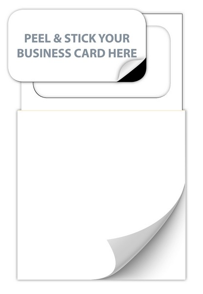 Magnetic Business Card Sticky Note Pad -Blank (BC sold seperate)