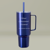 Personalized 40oz Tumbler – The Ultimate Employee Gift!  Insulated Tumbler with Lid, 40oz (Engraving)