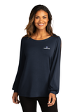 Ladies Luxe Knit Jewel Neck Top (ON CLEARANCE)