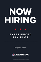 Hiring Experienced Tax Pros Poster