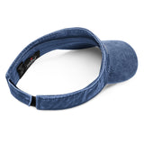 Embroidered Denim visor
