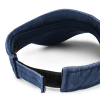 Embroidered Denim visor