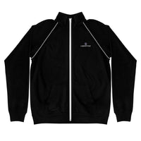 Piped Fleece Jacket with Embroidered Logo