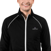 Piped Fleece Jacket with Embroidered Logo
