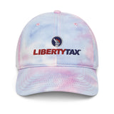 Tie dye hat with embroidered logo