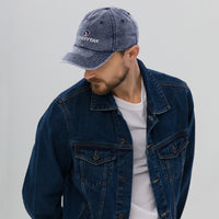 Embroidered Vintage Cotton Twill Cap